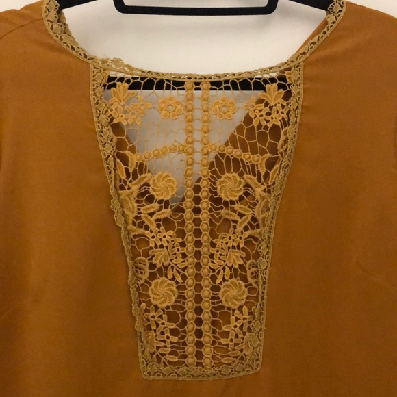 Mustard Lace Dress - Picture 2 of 4